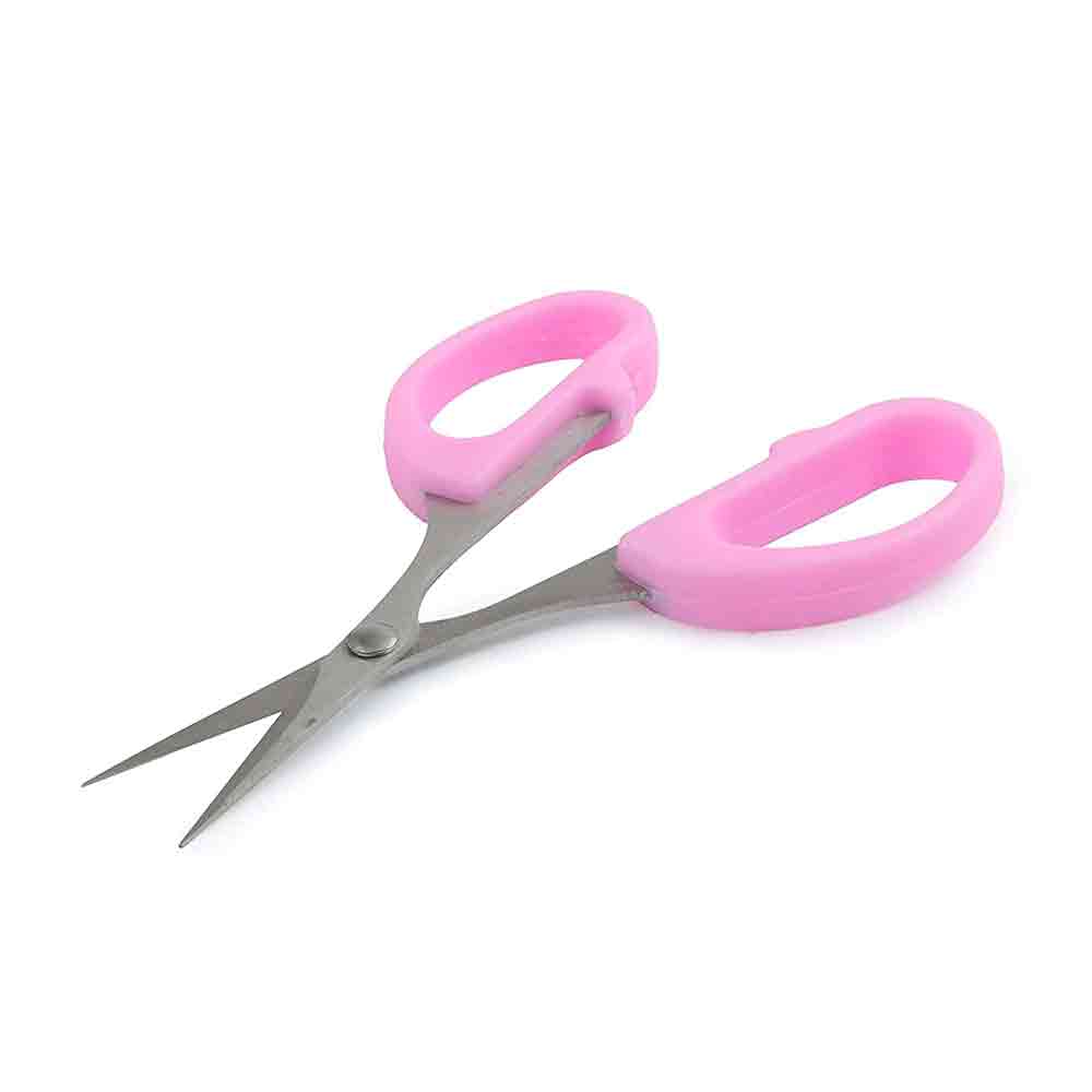 Small Stainless Steel Scissors for Home, Office, Craft, Grooming & Kitchen Use – 4-Inch All-Purpose Sharp Blade Scissor with Ergonomic Handle – Multicolour – Pack of 1