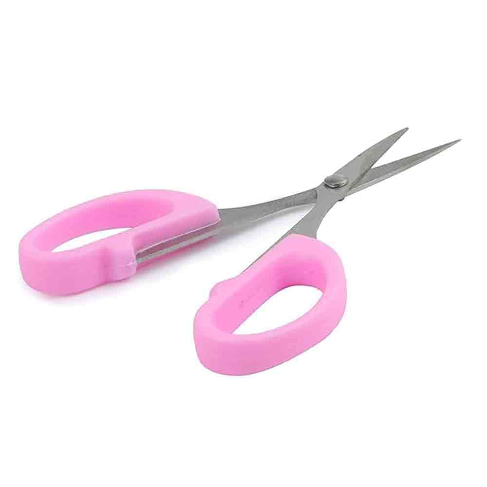 Small Stainless Steel Scissors – Set of 2 – 4-Inch All-Purpose Sharp Blade Scissors for Home, Office, Craft, Grooming & Kitchen Use – Ergonomic Handle – Multicolour