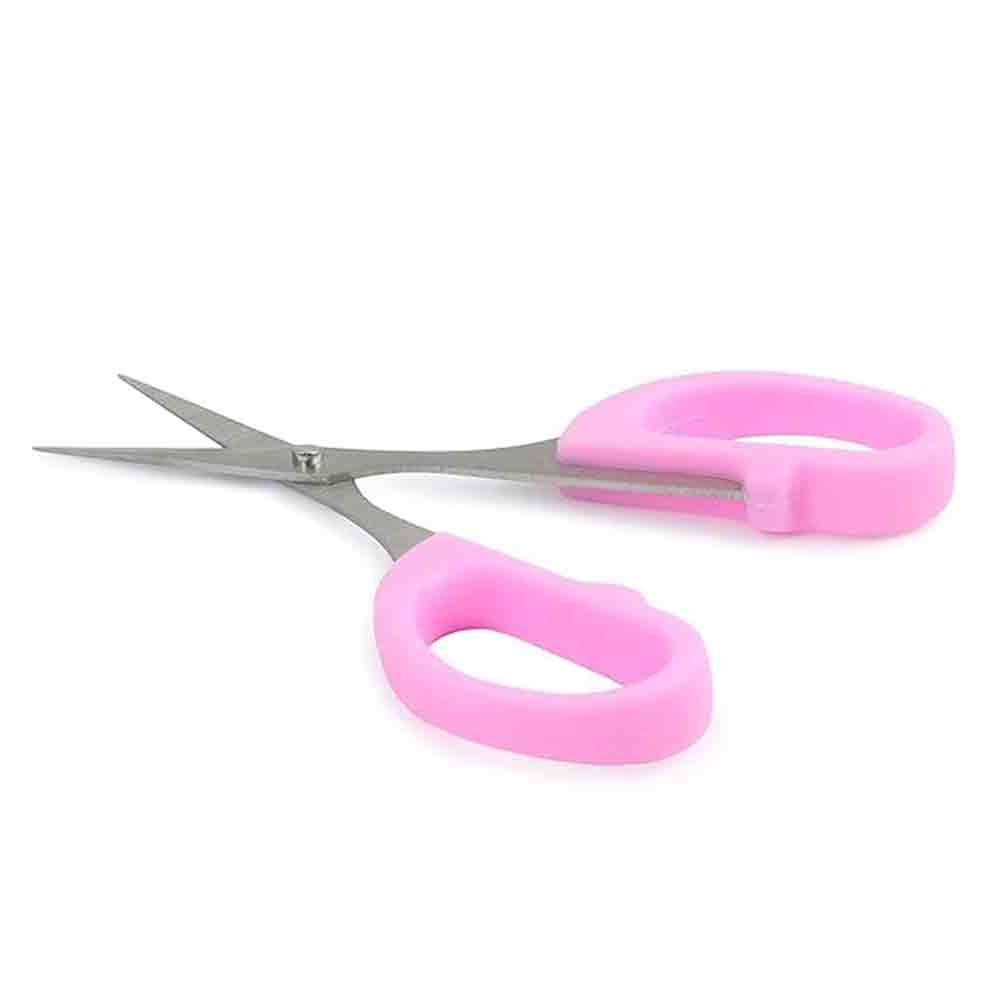 Small Stainless Steel Scissors – Set of 2 – 4-Inch All-Purpose Sharp Blade Scissors for Home, Office, Craft, Grooming & Kitchen Use – Ergonomic Handle – Multicolour