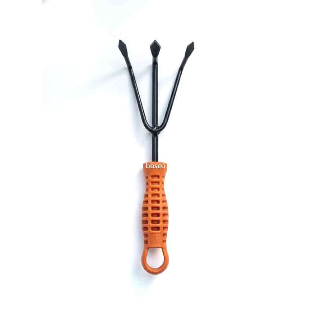 3 Prong Mini Cultivator for Gardening -Manual Cultivator for Agriculture | Durable Gardening Hand Tools | Grass Picker, Weed Remover & Soil Tiller