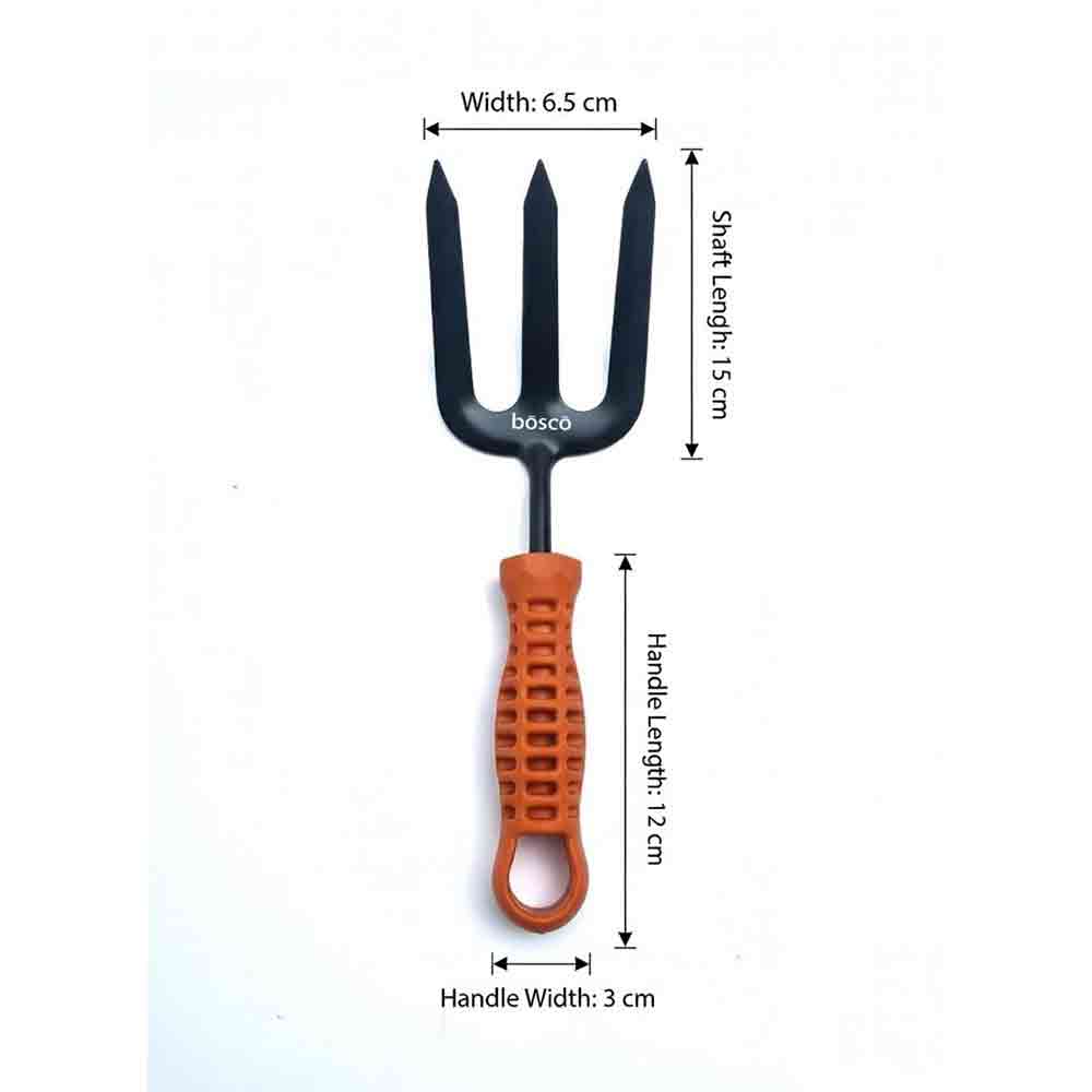 Fork Hand Cultivator for Gardening - Manual Cultivator for Agriculture | Durable Gardening Hand Tools | Grass Picker, Weed Remover & Soil Tiller | Ploughing & Fertilizer Applicator Tool