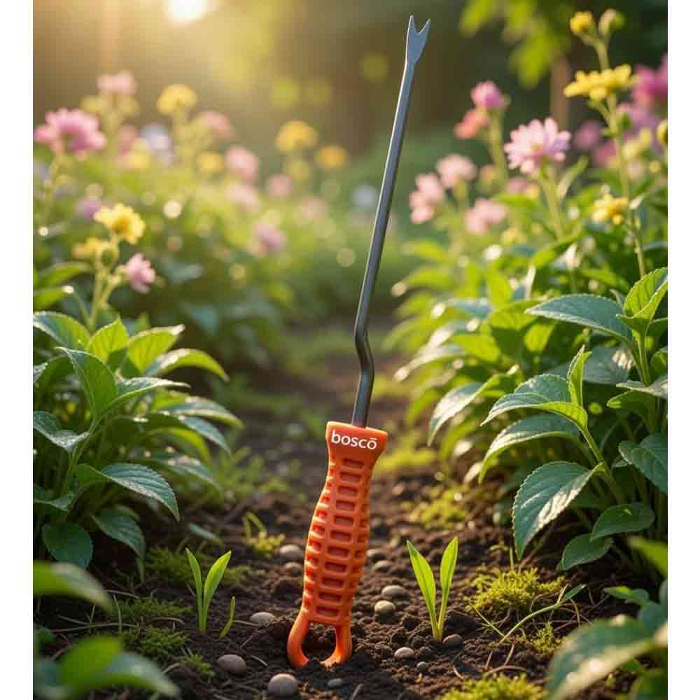 Hand Weeder -Weed Remover Tool with Handle, Weed Cutter for Terrace Garden, Durable Hand Weeder for Garden, Garden Plants Weeder for Lawn