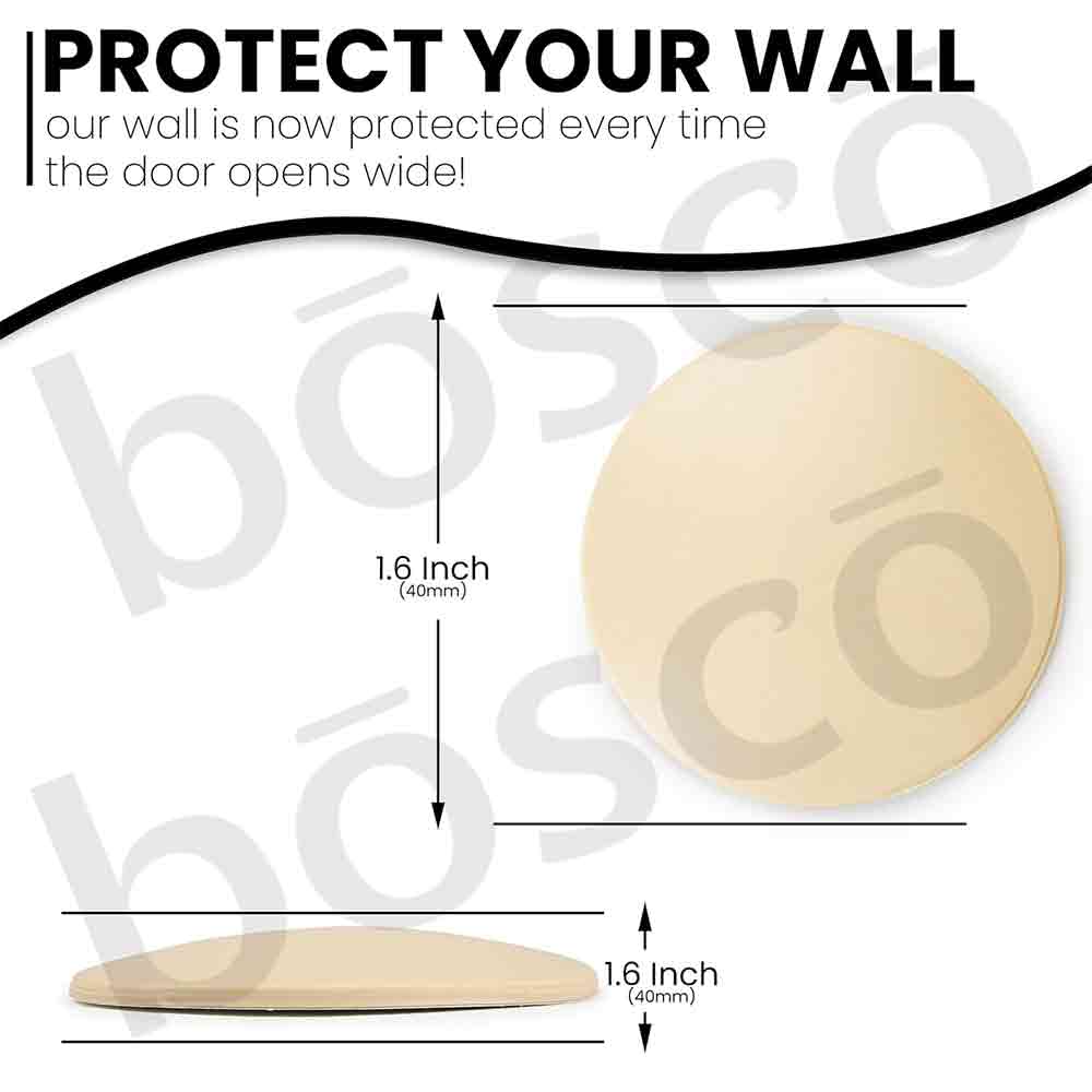 Self-Adhesive Rubber Door Bumper Stoppers – Pack of 1 Silicone Wall Protectors for Door Knob & Handle Impact – Anti-Collision Shock Absorbing Pads for Home, Office, and Bathroom Walls (35mm)
