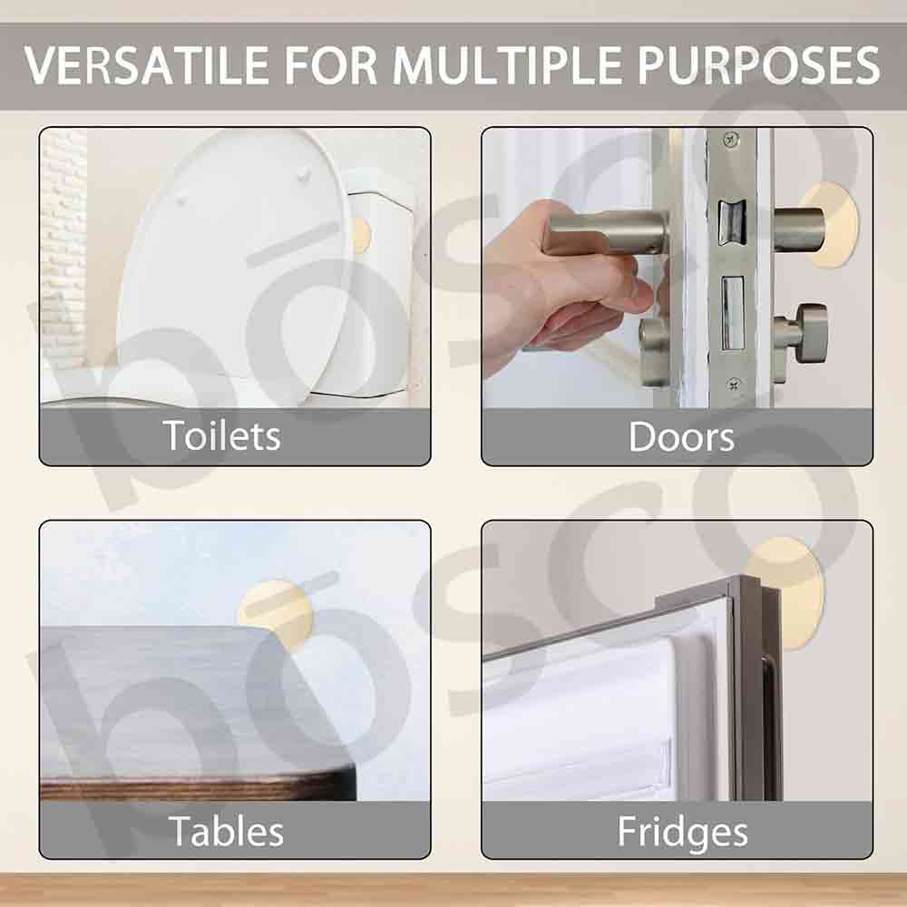 Self-Adhesive Rubber Door Bumper Stoppers – Pack of 1 Silicone Wall Protectors for Door Knob & Handle Impact – Anti-Collision Shock Absorbing Pads for Home, Office, and Bathroom Walls (35mm)