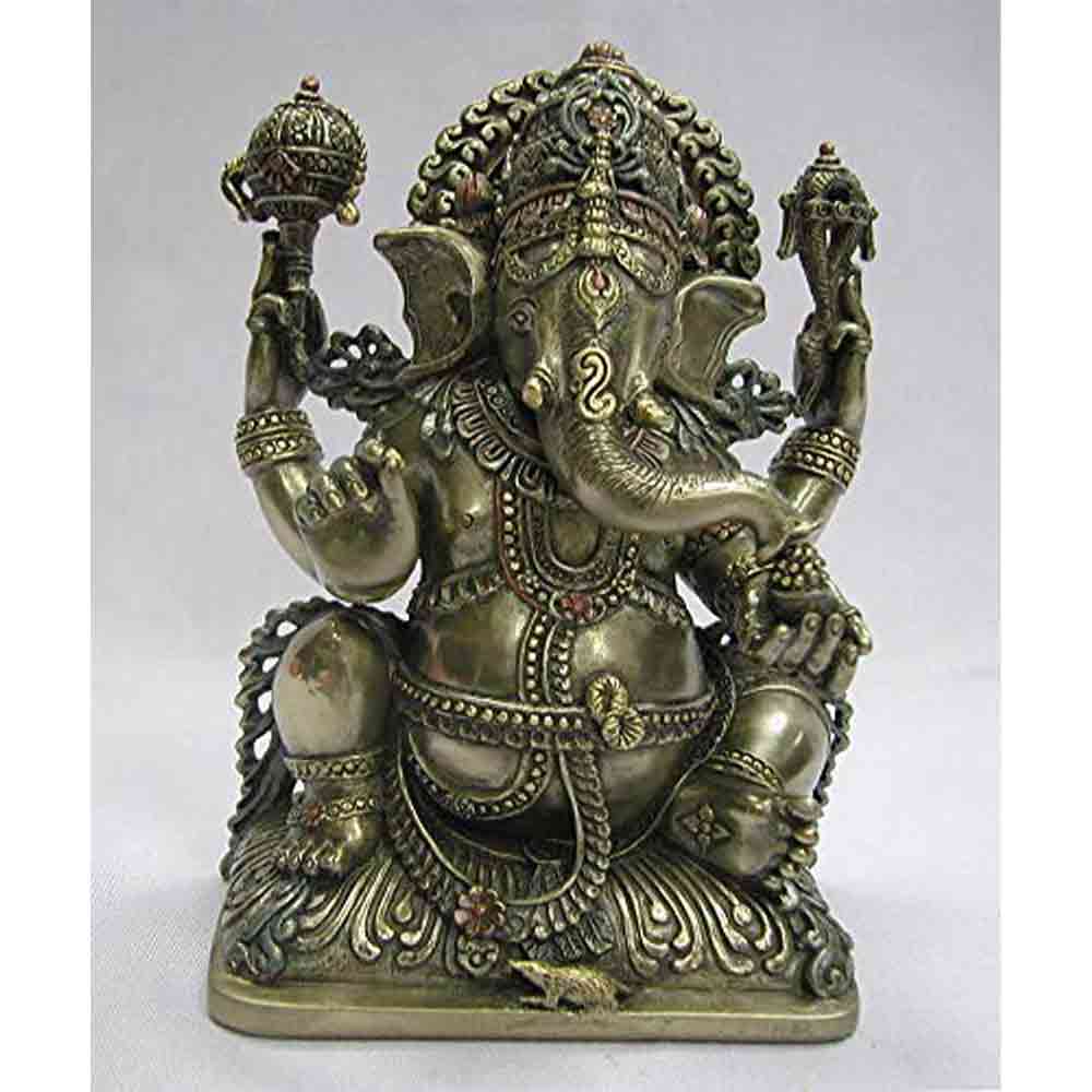 Handcrafted Lord Ganesha/God Ganesh Ji/Ganpati Murti Ganesh Idol Small Spiritual Religious Indian Home Decorative Gift Show Piece