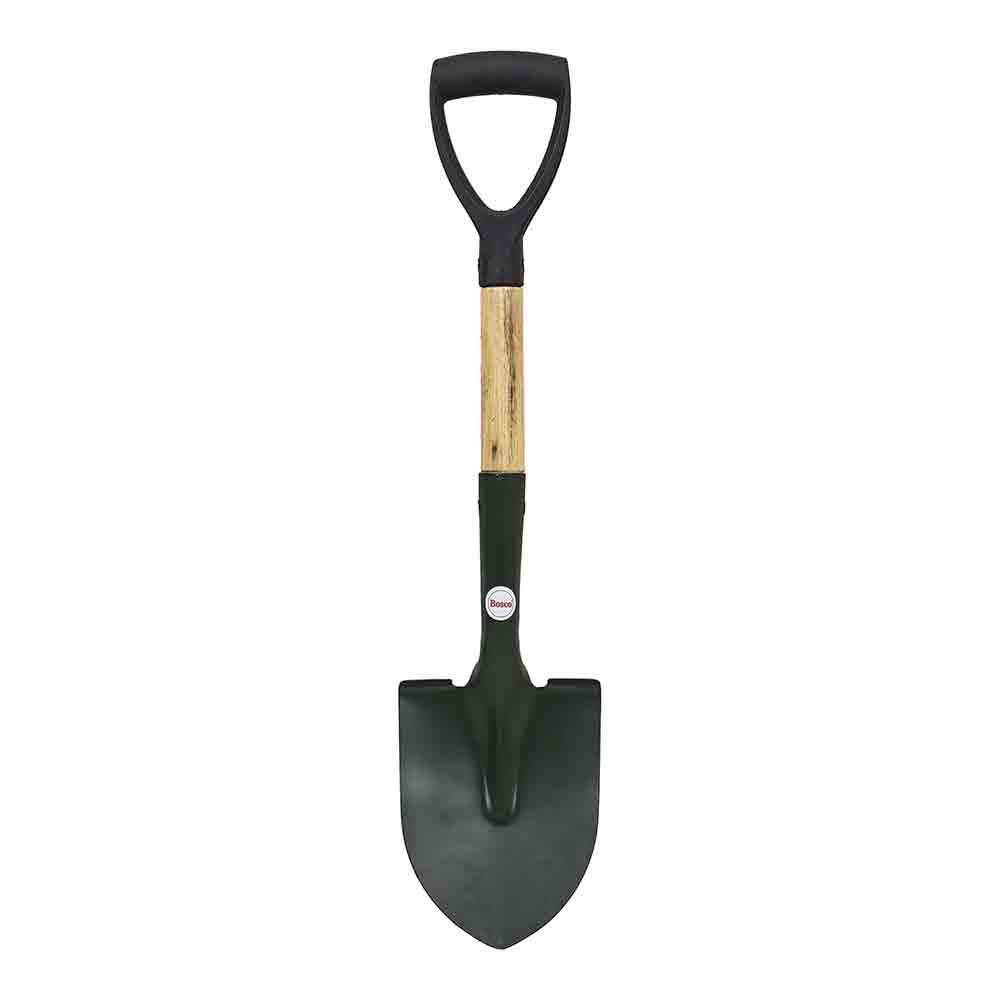 Small Multi-Purpose Shovel for Outdoor, Gardening, Engineering, Camping & Construction Rust-Resistant Steel Blade Compact&Durable Tool for Digging,Lifting,Moving Heavy Duty Shovel with D Handle