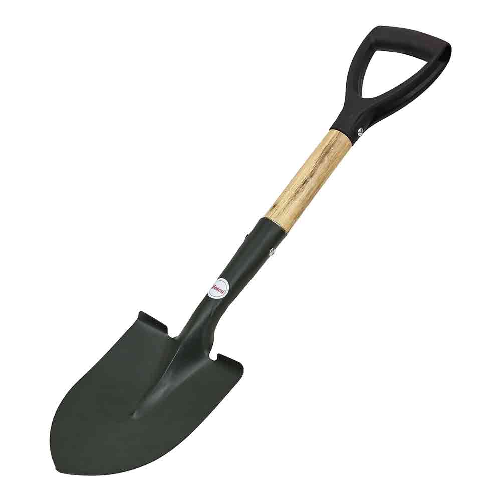 Small Multi-Purpose Shovel for Outdoor, Gardening, Engineering, Camping & Construction Rust-Resistant Steel Blade Compact&Durable Tool for Digging,Lifting,Moving Heavy Duty Shovel with D Handle