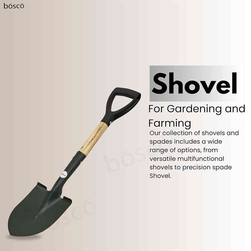 Small Multi-Purpose Shovel for Outdoor, Gardening, Engineering, Camping & Construction Rust-Resistant Steel Blade Compact&Durable Tool for Digging,Lifting,Moving Heavy Duty Shovel with D Handle