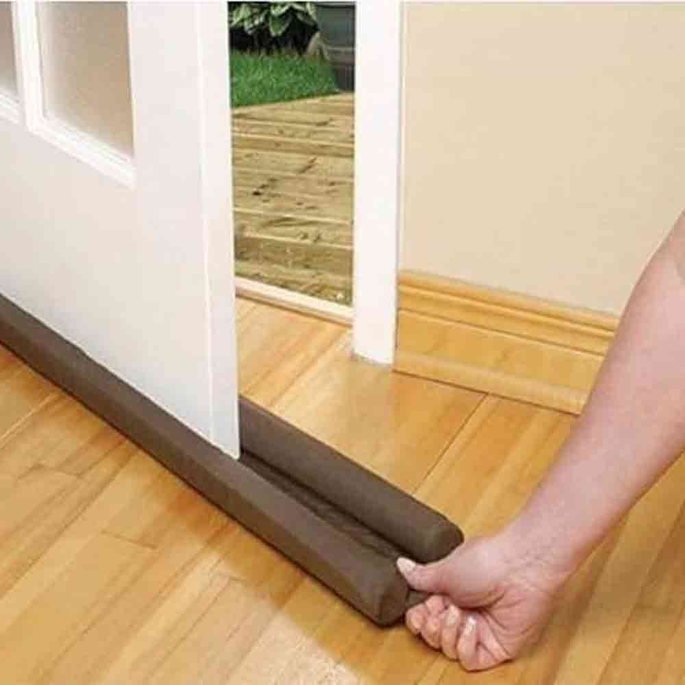 39-Inch Weather Stripping Door Seal Strip – PVC Under Door Draft Stopper & Gap Filler | Soundproof, Dustproof & Energy Saving Door Bottom Sealing Guard – Brown, Pack of 1